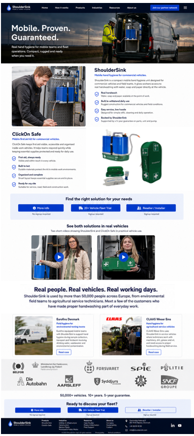 Sample Site Five website preview